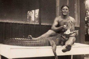 Trapper Nelson with Gator